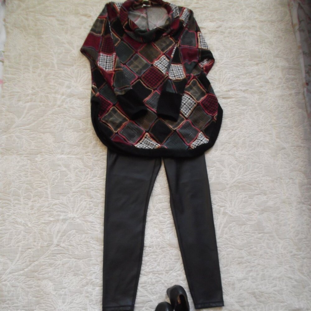 Ladies oversized multicolored tunic